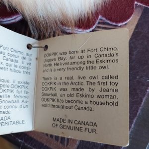 Ookpik - 1963 - Genuine fur owl - 6" tall
